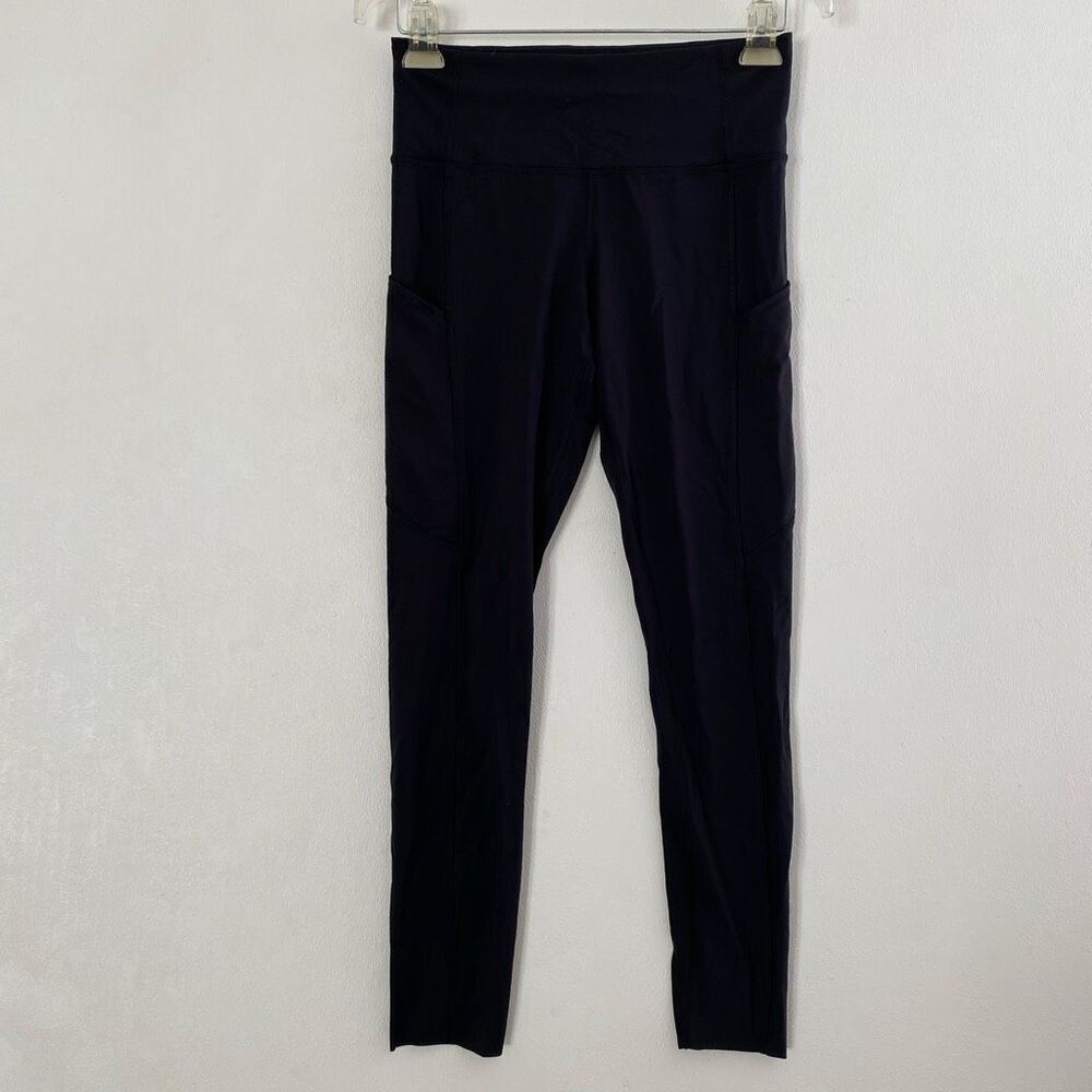 CRZ Yoga High Waisted Leggings Black Size 4/6 Buttery Soft Athletic Yoga Pants P - Picture 2 of 10